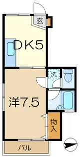KパレスJUNO【1階】の間取り