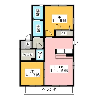 ケティーズ【2階】の間取り