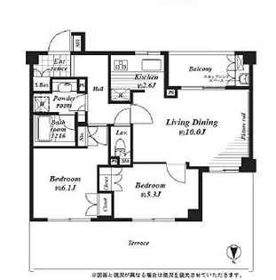 ジェイパーク目黒III【2階】の間取り
