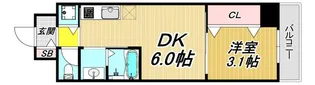 Nu伊丹駅前【2階】の間取り