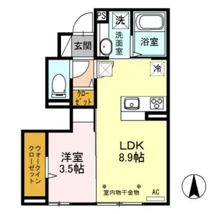 La verita(ラ・ヴェリタ)【1階】の間取り