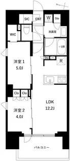 プレディアコート西日暮里【2階】の間取り