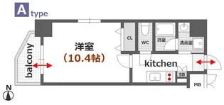 アクアシティ舟入中町【5階】の間取り
