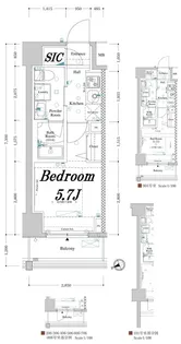 アクサスレジデンス目黒東【6階】の間取り