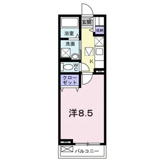 グランディオーズ ナカマチ【1階】の間取り