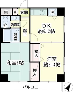シーエスハイツ【3階】の間取り
