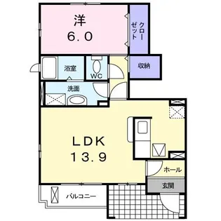 エストリア【1階】の間取り
