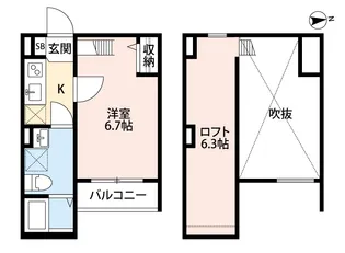 ビソラ我孫子【1階】の間取り