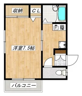 サンシャイン角田II【1階】の間取り