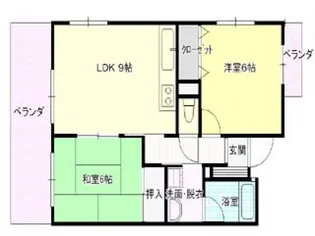 リビエーヌ宝町【5階】の間取り