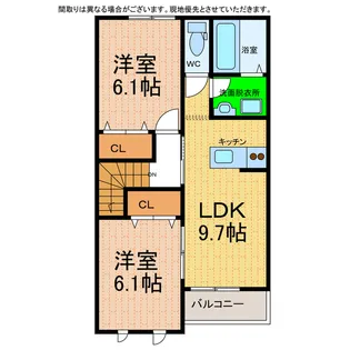 カネイコート日開野II【2階】の間取り