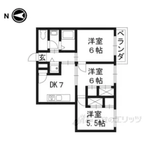 セントアミュー【3階】の間取り