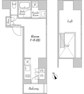 カナルフロント芝浦【3階】の間取り