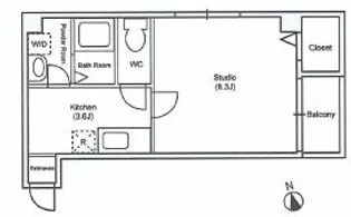 レジデンスOGI II【3階】の間取り