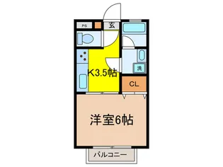 ガ-デンハウス宮坂【1階】の間取り