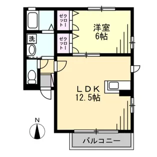 ラ・プランドールA【2階】の間取り