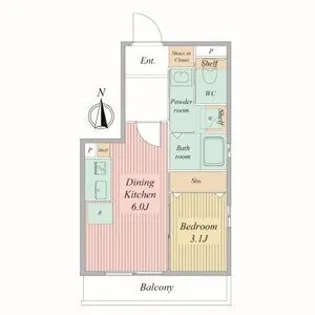 Live Flat京都西院【3階】の間取り