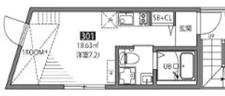 千歳烏山ヴィレッジS【3階】の間取り