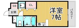 マイコート園田【3階】の間取り