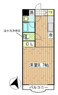 サンフィールII【2階】の間取り
