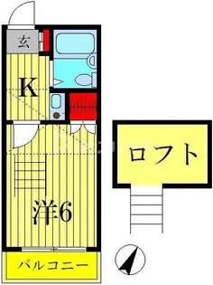 ビレッジ「K」KAMEI-D【1階】の間取り