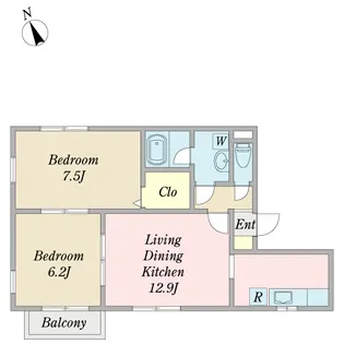 フォルトゥーナ春日部【1階】の間取り