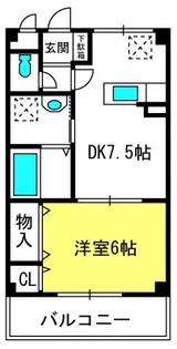 ヒルズ三橋【1階】の間取り