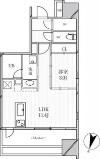 GRAN PASEO明大前【8階】の間取り