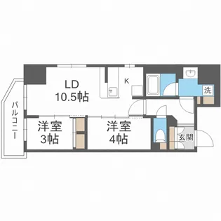 アーバネックス西本町【7階】の間取り
