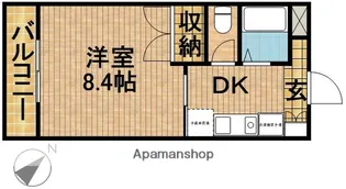 ツインシャトー富ヶ丘【4階】の間取り