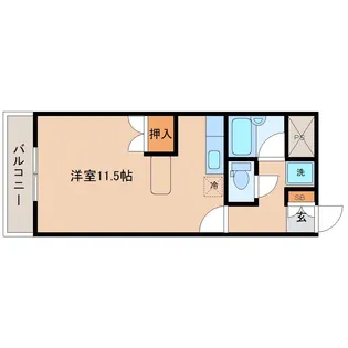幸町アヴェニュー【1階】の間取り