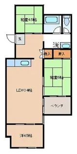 サンハイツ一松(TT)【2階】の間取り