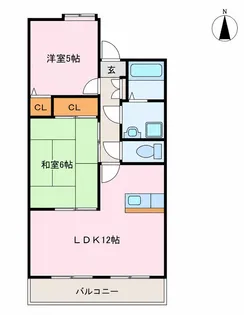 フィールドゴッド21 B棟(西ノ後)【2階】の間取り