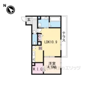 フラン苅原【1階】の間取り