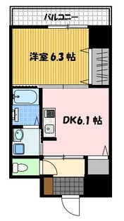 イ・メゾン麹屋【6階】の間取り