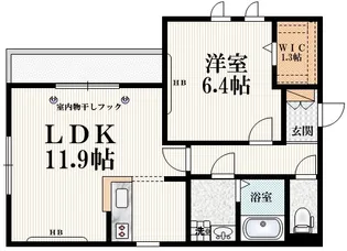 アネックス パークセブン【2階】の間取り