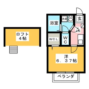 LAVIEENROSEII【2階】の間取り