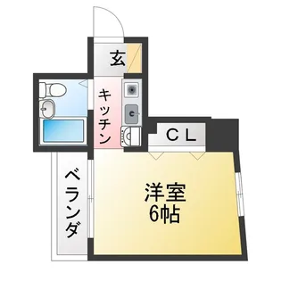 ラディエンス横浜【3階】の間取り