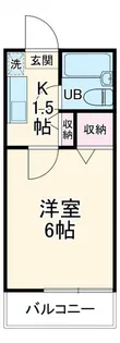 ひまわりコーポ【1階】の間取り