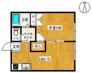 フィールファイン酒田B【1階】の間取り