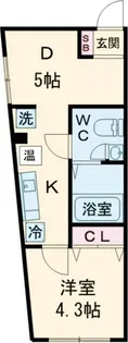 ラクラス中野弥生町【4階】の間取り