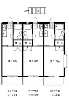 シモンコーポ【1階】の間取り