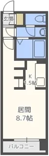 グレイスコート北18条【5階】の間取り