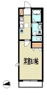 プルーンハイツB棟【1階】の間取り