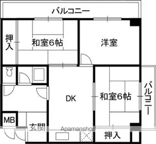 エアリーズ上野【2階】の間取り