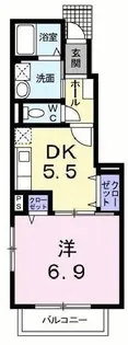 ソレイユ【1階】の間取り
