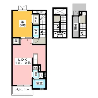 ルラール アドバンス【3階】の間取り