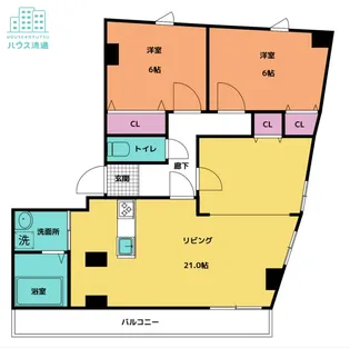スカイステーション【6階】の間取り