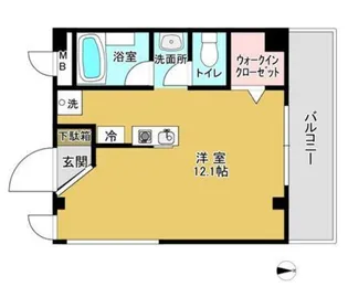 プラム都立大【2階】の間取り