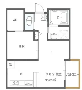 エシュロン【3階】の間取り